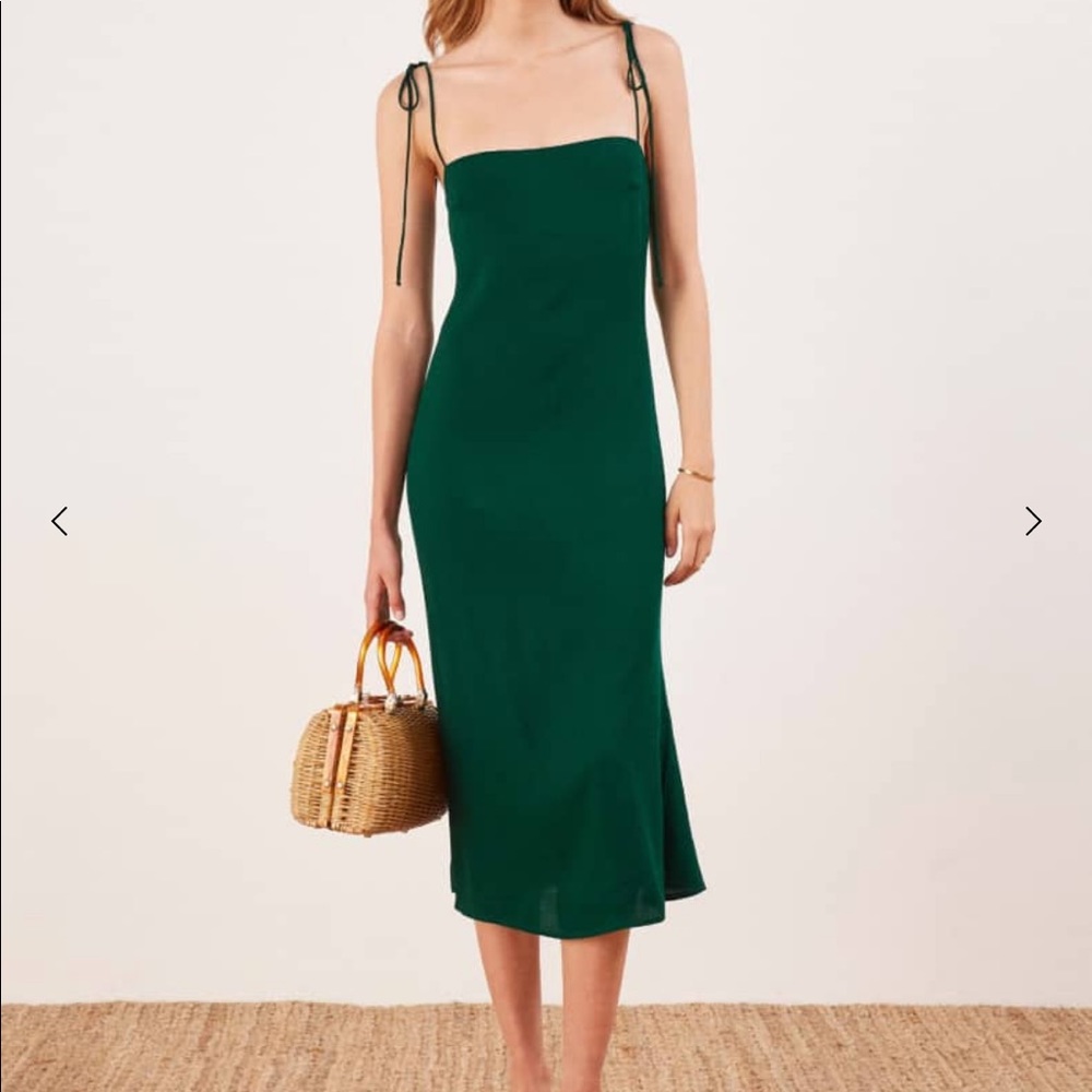 Reformation Finley dress Emerald size 6